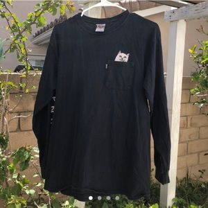 ‼️SOLD‼️ripndip men’s black long sleeve